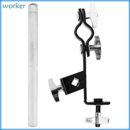 Wor* Cowbell Mount for Adjustment Cowbell Holder Percussion Drum Rack Cowbell Bracket