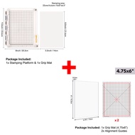 Precision Stamping Platform Photopolymer Grip Mat for Layered Stamping for Ink Blending Layered Stam