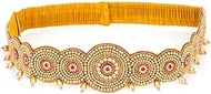 Traditional Maggam Work Cloth Saree Waist Belt Stretchable Sontada Patti Vadanam Kamarpatta Kamarban