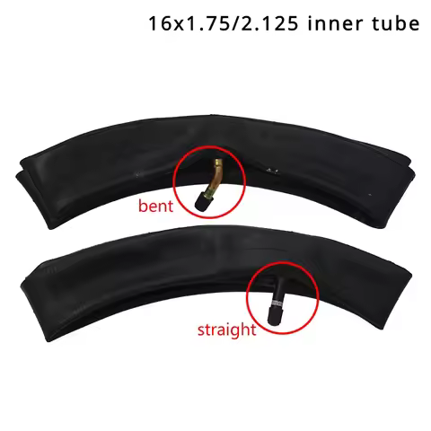 16x1.75/2.125 Butyl Rubber Inner Tube 16x2.125 Fits Electric Bicycle E-Bike 16x1.75 Camera Bike Tyre