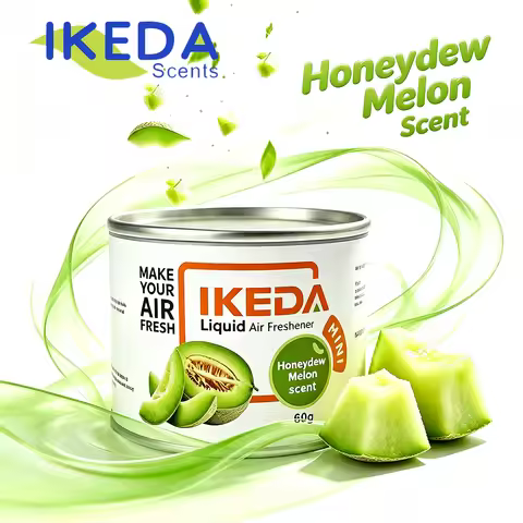 IKEDA Liquid Air Freshener Honeydew Melon Scent 60g Long Lasting Odor Eliminator for Car Bedroom Bat