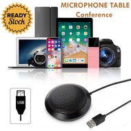 360 Degree Microphone Table Conference Zoom USB Meeting Belajar Online Rapat Mic Laptop Mikrofon Mai
