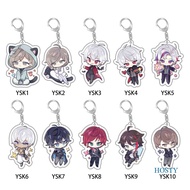 HOSTY Anime Hololive Vtuber Keychains Anime Figure Pendant Gawr Gura Mori Usada Fubuki Suisei