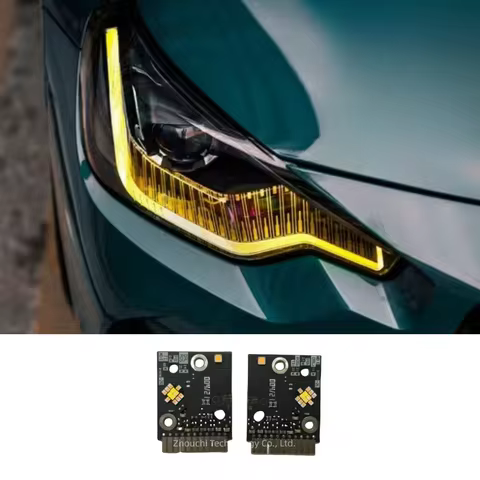 Yellow Car DRL For 2022 2023 BMW 2 series M2 LCI G42 G87 M240i CSL LED Blue Daytime Running Light Tu