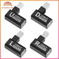 USB 2.0 Type B Printer Adapter 90 Degree Up Down Left Right Angle Plug Extender USB 2.0 Type-B Print