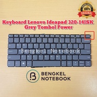 TOMBOL Keyboard Lenovo IdeaPad 320-14ISK V14-IIL V14-ADA V14-IGL V14-IIL Gray Power Button