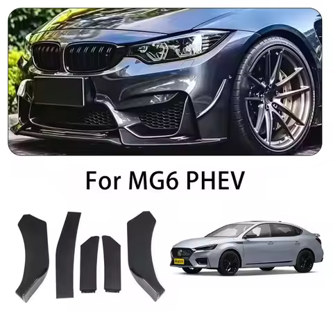 For MG6 PHEV body kits 5-Segment Adjustable Front Bumper Lip Splitter Body Kit