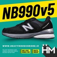NB Balance 990v5 Made in USA Black Sneaker M990BK5 (Size 36-45)