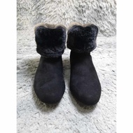 Jelly Beans Black Fur Boots.