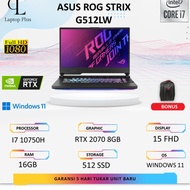 Laptop Asus Rog Strix G512LW RTX 2070 8GB I7 10750H 16GB 512GB FHD