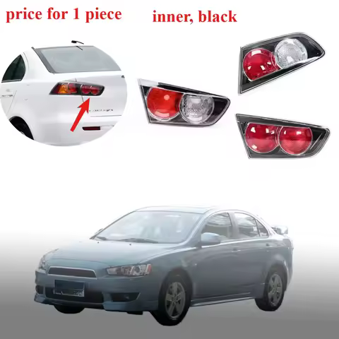 8330A107 Tail Lamp for Lancer CX CY CZ 2007-2017 Rear Light for EVO Inner BLACK 1 Piece