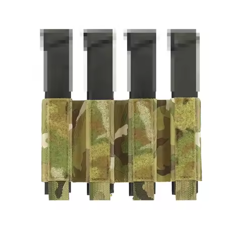 Tactical SMG 9MM Magazine Pouch Quadruple 4 Partition Insert Mag Pouch for MP5 MP7 ARP9 Plate Carrie