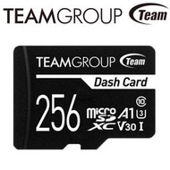 【行車紀錄器 專用 】 Team 十銓 256G 256GB Dash Card SDHC UHS-I C10 記憶卡