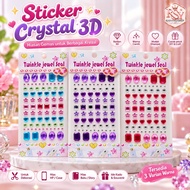(RSY) DIY Crystal Stickers 3D Diamond Crystal Stickers Twinkle Jewel Seal Cartoon Stickers