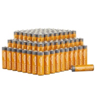 Amazon Basics 100 Pack AA High-Performance Alkaline Batteries, 10-Year Shelf Life, Easy to Open Valu