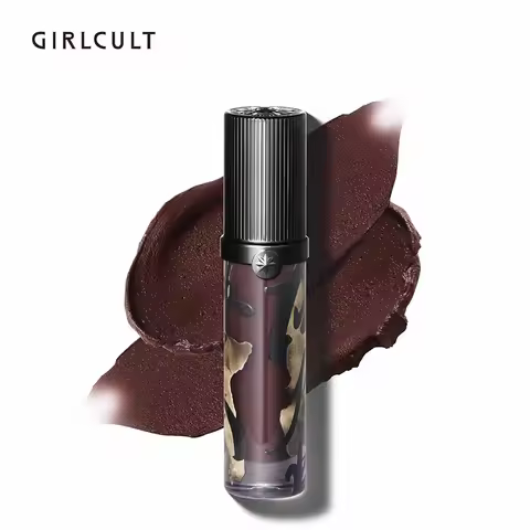Girlcult New Dark lipstick Romance Lip Cream Fine Shimmer Nude Non-Stick Lip Glaze Liquid Lipstick M