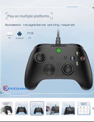 *New Box* Wired Controller for PC PS3 Android TV-BOX with Trigger Hall Dual Vibration Back 4 Programmable Turbo Buttons