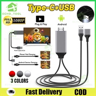HDMI Cable Phone To TV Android/Phone/Type-C 3 in 1 for Mobile Phone/Projector/TV/Monitor