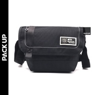 𝗣𝗔𝗖𝗞 𝗨𝗣 กระเป๋าสะพาย กระเป๋าสะพายข้าง MTF รุ่น 6068 (สีดำ) // กระเป๋าสะพายข้างผู้ชาย Messenger Bag