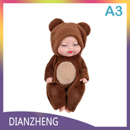 DIANZHENG ตุ๊กตาเด็กสัตว์น่ารัก3.5นิ้ว Deer/Bee/Bear Sleep Baby จำลอง Reborn Doll Toy