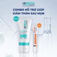 Support Combo to Help Reduce Dark Spots After Acne Cleansing Gel Azderma 150ml, Azera Lighten Gel Az