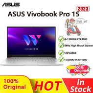 【ASUS Offical Warranty】2023 ASUS Vivobook Pro 15 Laptop/ASUS WUWEI Pro15/13th Intel Core i9-13900H RTX4050/RTX4060 16G RAM  1TB SSD Notebook/144Hz High Brush Screen/15.6inch ASUS Vivobook Laptop