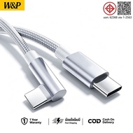 USB c 90 Degree Charging Cable 6A 66W To Type QC Fast 2.0 3.0