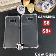 Samsung S8 plus, S8+, S8 Flexible Silicone Shockproof Case In Cowcase | Ss galaxy Phone Case Protects TRON camera