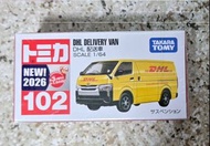 Tomica 102號 DHL 貨車 1/64