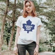 Casual Unisex Tshirt Toronto Maple Leafs Tshirt 100% Cotton White Material | Short Sleeves & Long Sl