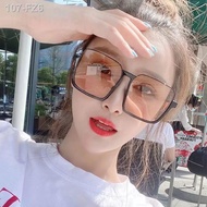 ❖♤Cermin Mata Hitam Merah Bersih Versi Korea Cermin Mata Hitam Bungee Personaliti Bingkai Bersaiz Besar Cermin Mata Pers