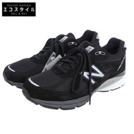 New Balance 990 V4 低筒運動鞋，男款，黑色，尺寸 26cm，美國製造，U990BL4 8 (US) [二手]