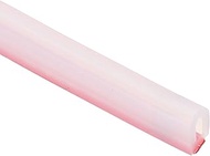 19.7 ft 0.24"Wx0.04"Tx0.31"H D Shape Silicone Weather Stripping Door Seal, Clear