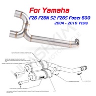 Hot Sale FZ6N Middle Section Motorcycle Modified FZ6S FZ600 Modified Exhaust FZ6S FZ600 FZ6N Exhaust