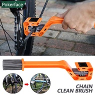 POKERFACE Multifunction Motorcycle Bicycle Chain Clean Brush Double Head Chain Cleaning Brush Chain 