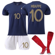 FIFA 2022 World Cup Qatar France national team Mbappe New jersey [full size] Soccer Jersey with Sock