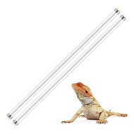 [jwerlyday]2pcs T5 UVB Reptile Light Fixture UVB Bulb Lighting Combo Kit 10.0 UVB Light 24W Fluoresc