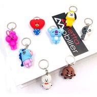 kpop bts bt21 cooky mang tata shooky chimmy koya van rj key ring chain bag pendant keychain gift