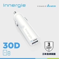 【Innergie】 30D 30瓦 雙孔 USB-C 極速車充