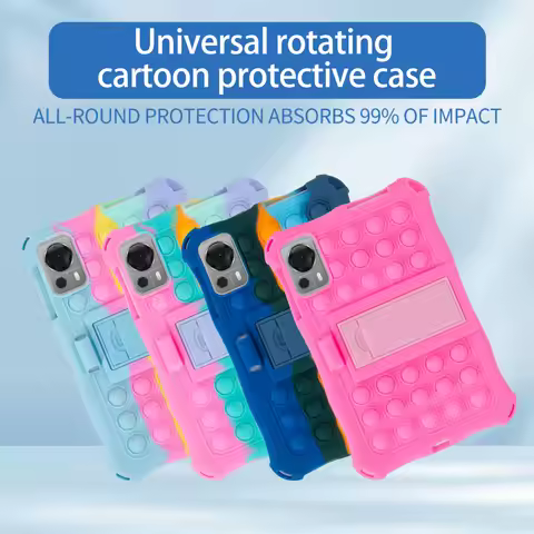 Soft Silicone Bubble Case For DOOGEE T20 Mini 8.4 inch T20 Mini Pro 8.4" Tablet Adjustablet Stand Co