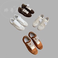 Hogan Inner Heightening German Training Shoes Women 2025 Summer New Style Niche Retro White Shoes Fl