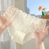 Phantom Flower Shadow~Girls French Pure Desire Style Summer Thin Lace Mesh Panties2025New style tria