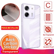 3-9pcs 3D Carbon Fiber Back Film for Xiaomi POCO M7 Pro 5G 2025 Matte Screen Protector for POCOM7 M7