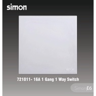 SIMON E6 Series White Switches & Socket Outlet SIRIM Approved Suis Lampu Socket Plug Wall Switch Sui