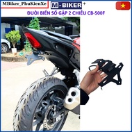 Đuôi biển số CB500F Pad biển số cb500f đuôi biển số gập 2 chiều có đèn soi biển cb500f mbiker