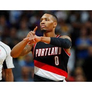 Men's Damian Lillard Black Portland Trail Blazers 0 Jersey