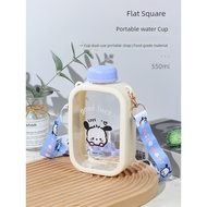 kids water bottle water bottle kids water bottle Cute Girl Square Children Plastic Shock-Resistant W