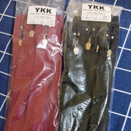 YKK Zipper 7 inches 17.5 cm per dozen - Black, Durable Iron Head, Uniform Color, Easy to Install