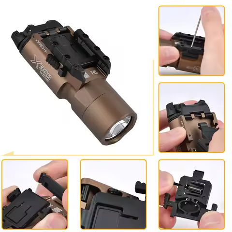 X300 X300U Surefir Tactical X300 Ultra Flashlight 400 Lumens Metal CNC Scout Light Airsoft Hunting G