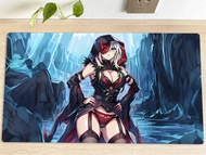 YuGiOh Table Playmat Diabellestarr the Dark Witch TCG CCG Mat Trading Card Game Mat Mouse Pad Desk Gaming Play Mat Free